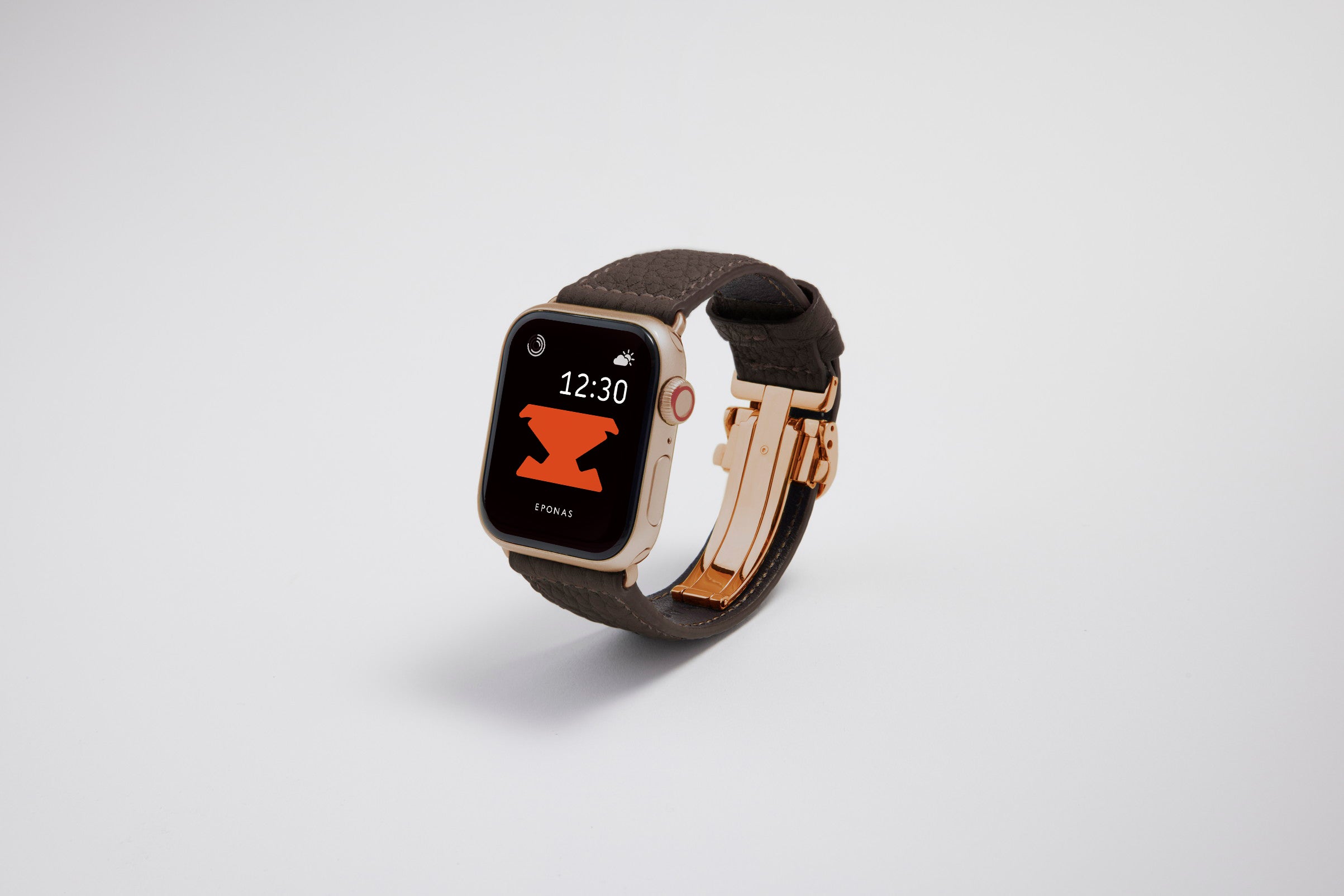 NEW Apple Watch用レザーバンド 41mm 40mm 38mm / ゴールドメタル