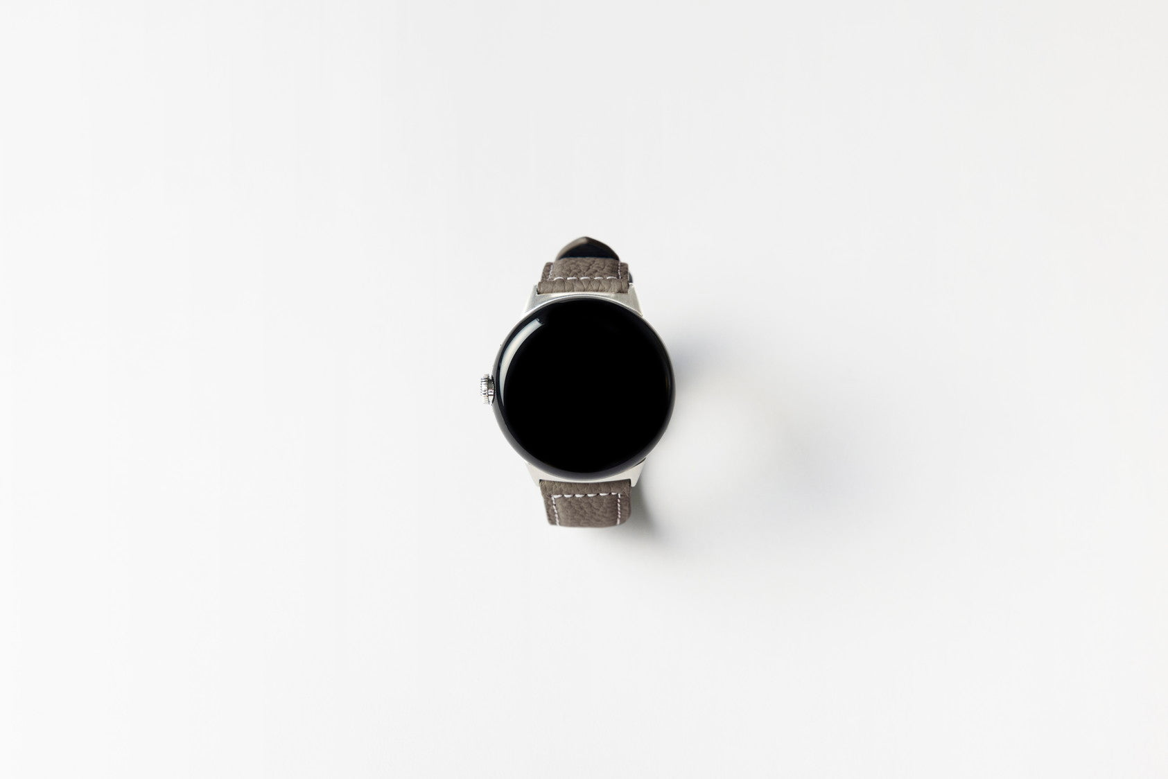 Google Pixel Watch用レザーバンド / シルバーメタル