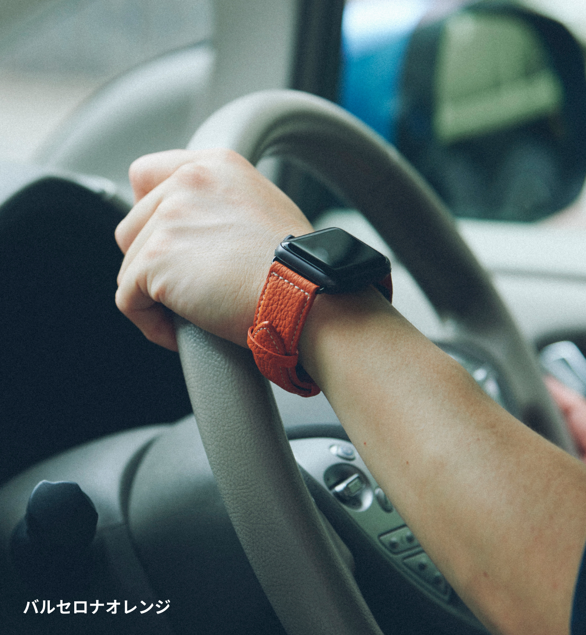 NEW Apple Watch用レザーバンド 41mm 40mm 38mm / ブラックメタル