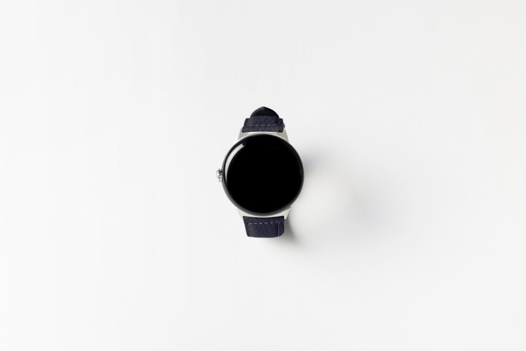 Google Pixel Watch用レザーバンド / シルバーメタル