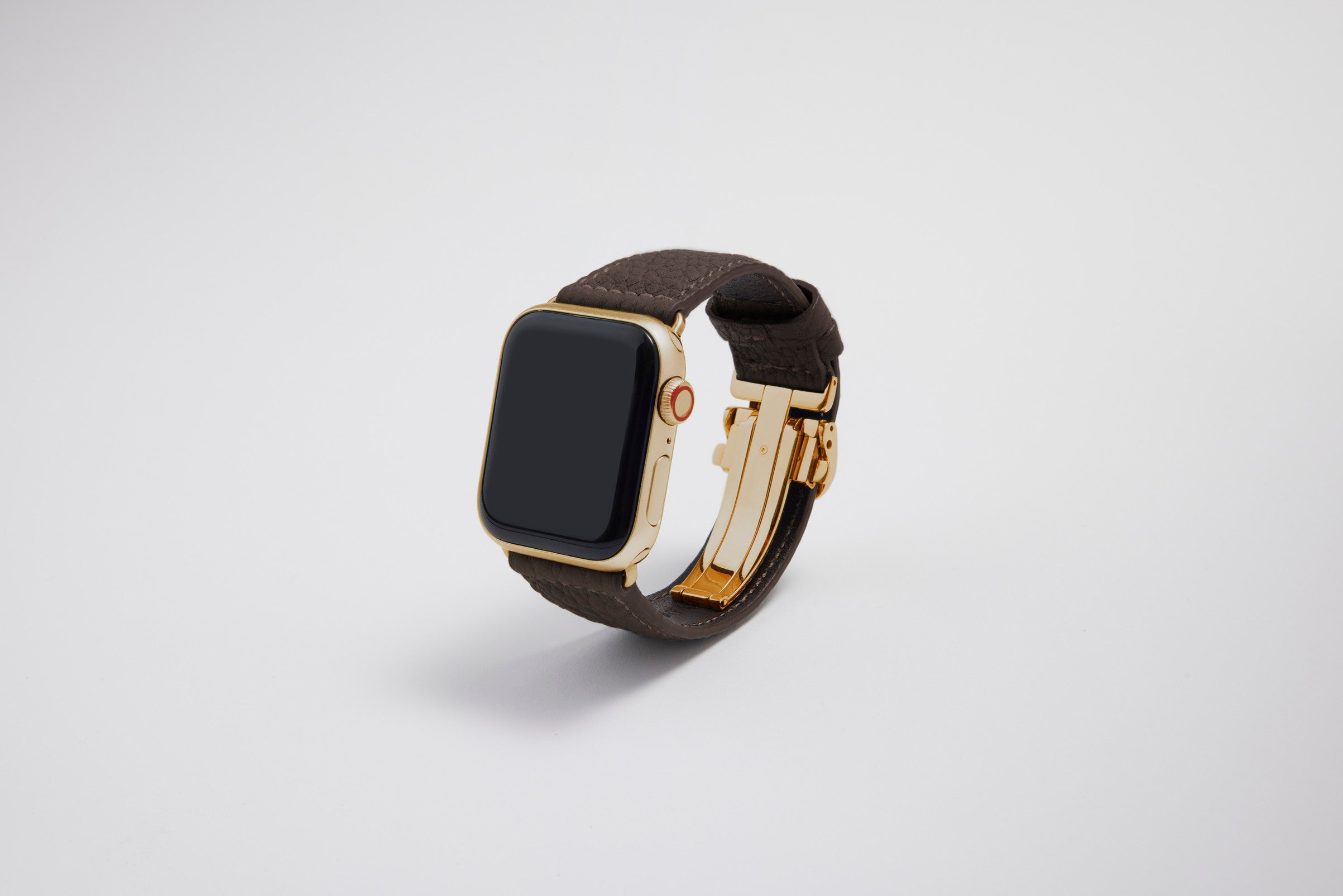 Apple Watch用レザーバンド アントウェルペンダークブラウン/ブラウンステッチ
