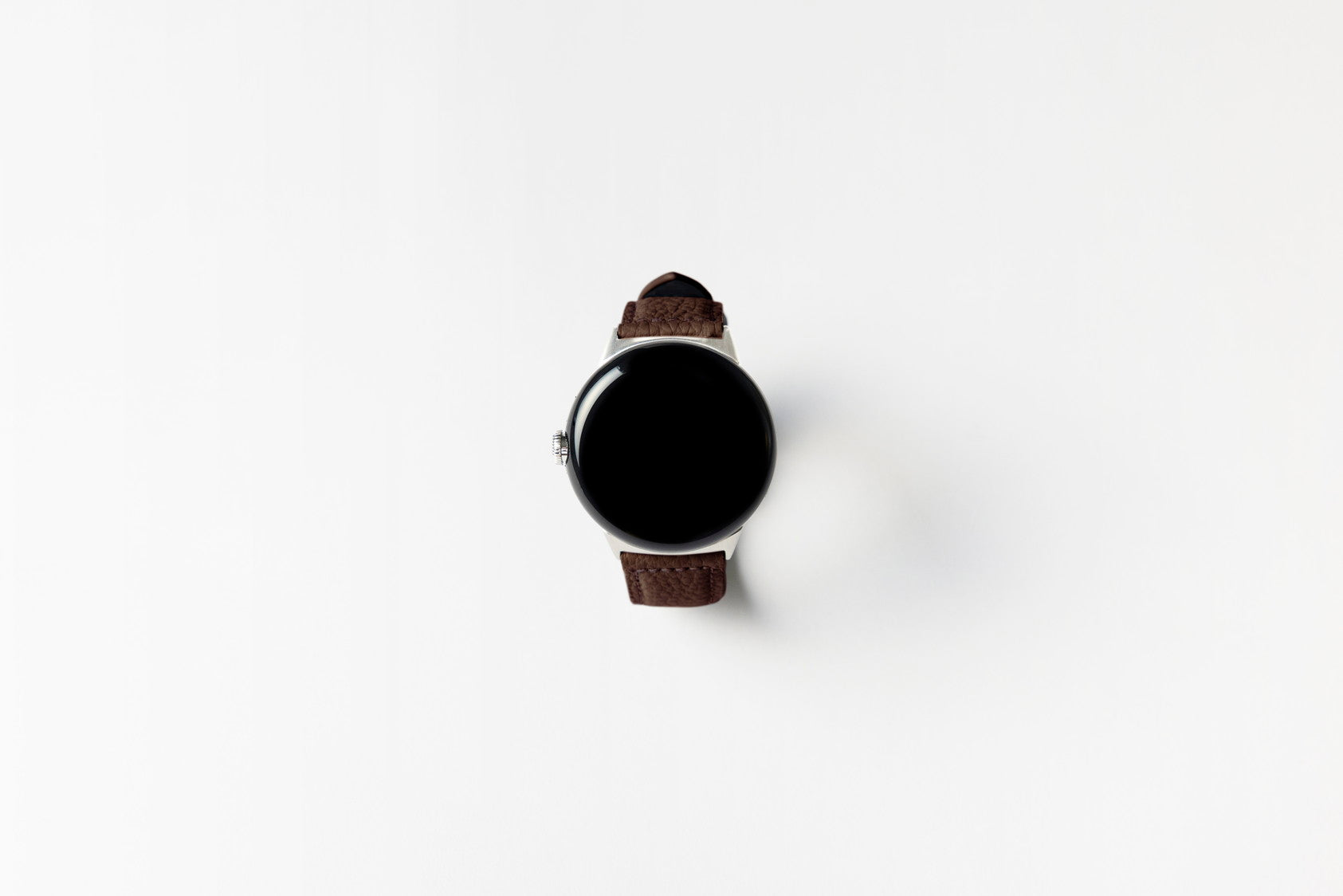 Google Pixel Watch用レザーバンド / シルバーメタル