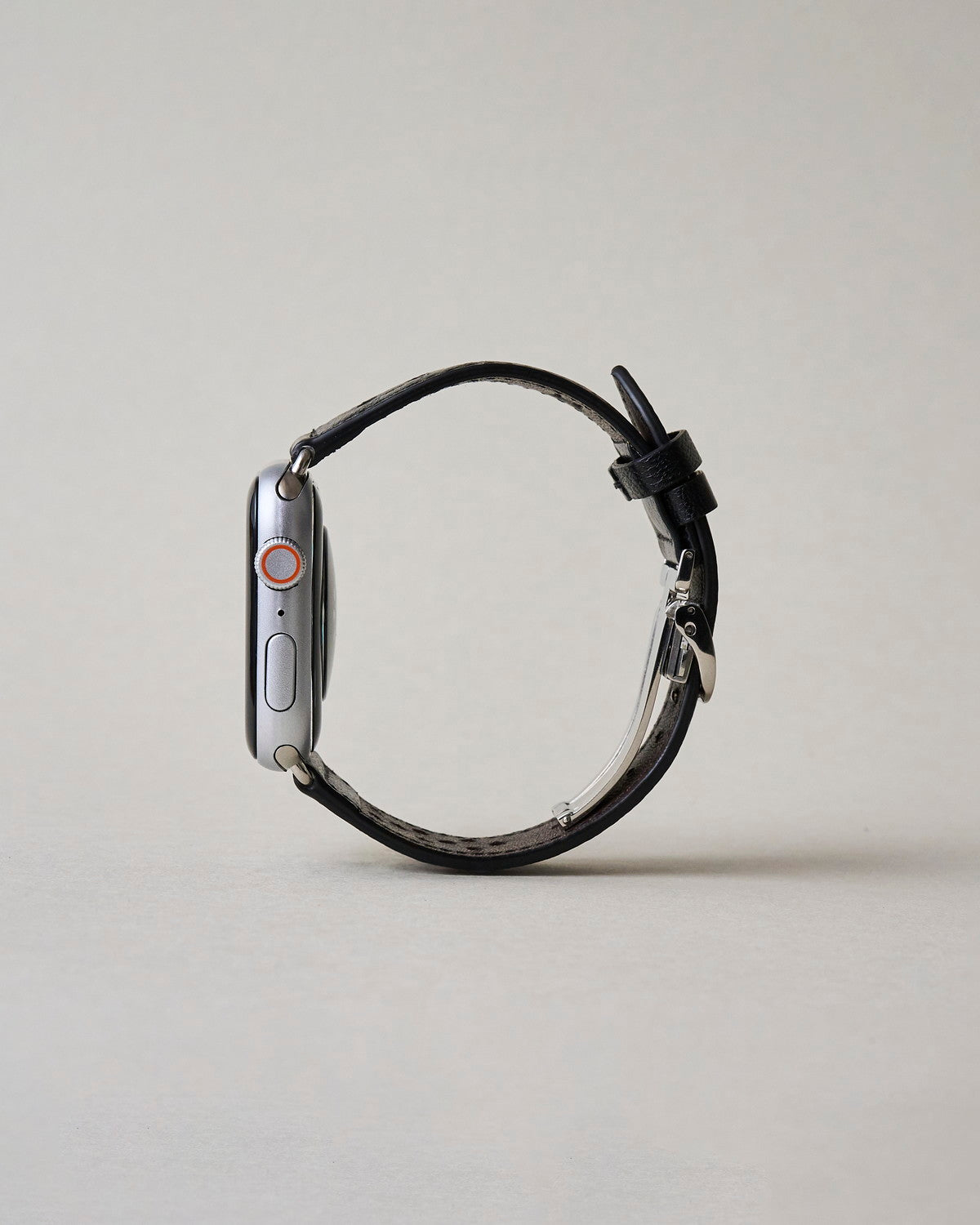Apple Watch 用 パンチングドッツ レザーバンド Black