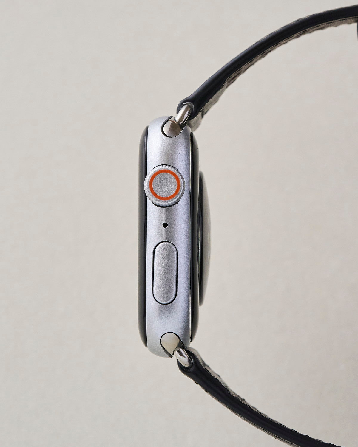 Apple Watch 用 パンチングドッツ レザーバンド Black