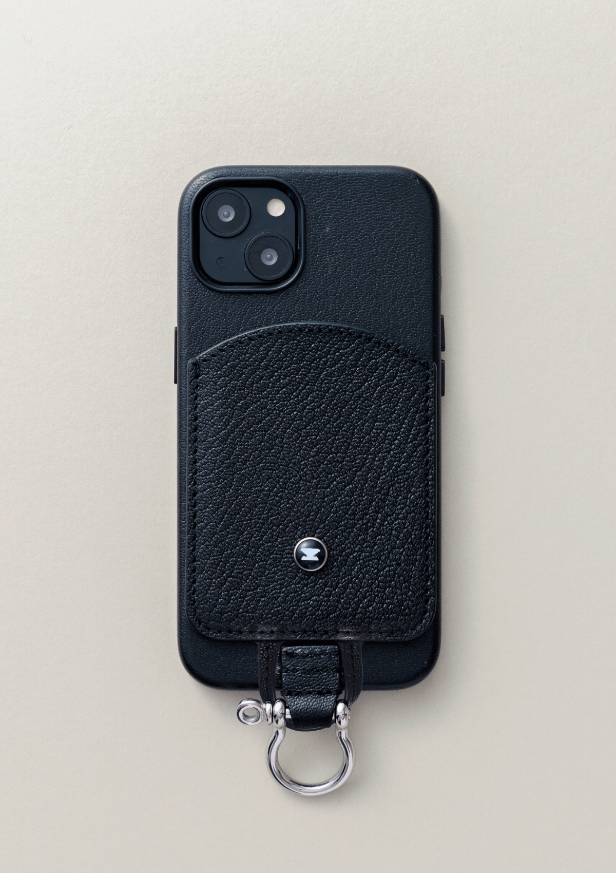 iPhoneレザーケース Magsafe対応カードケース付き/iPhone 16Pro/iPhone