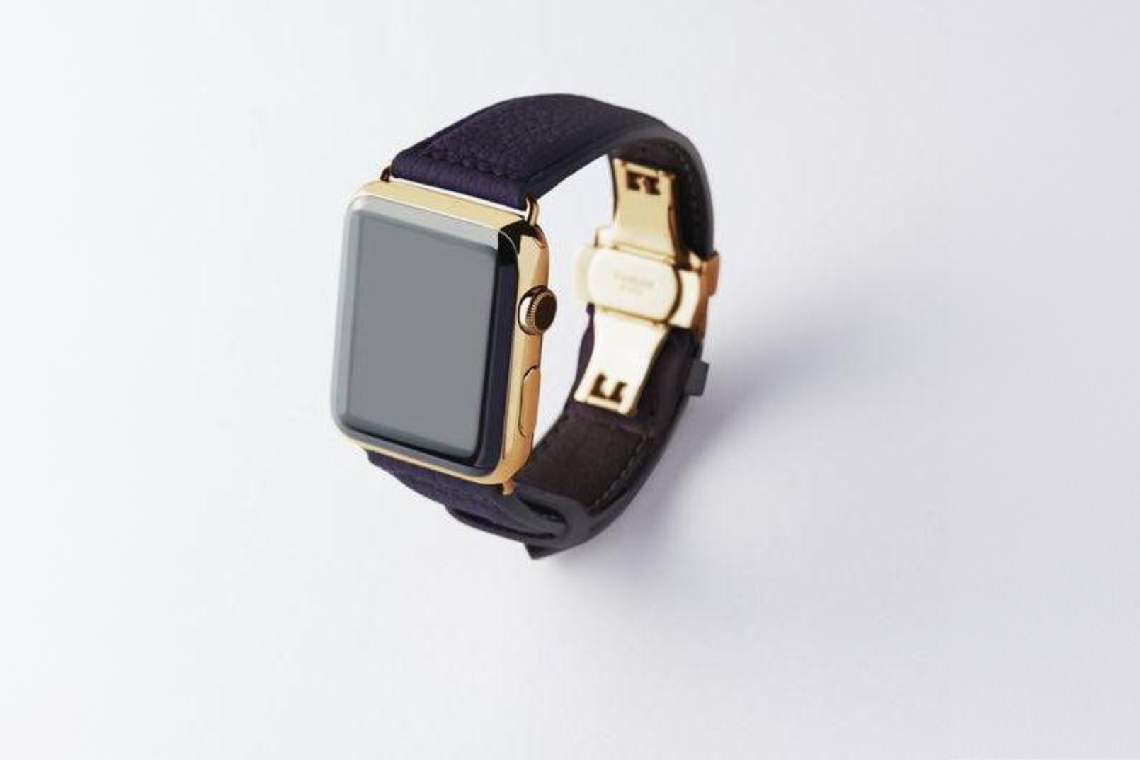 NEW Apple Watch用レザーバンド 41mm 40mm 38mm / イエローゴールドメタル