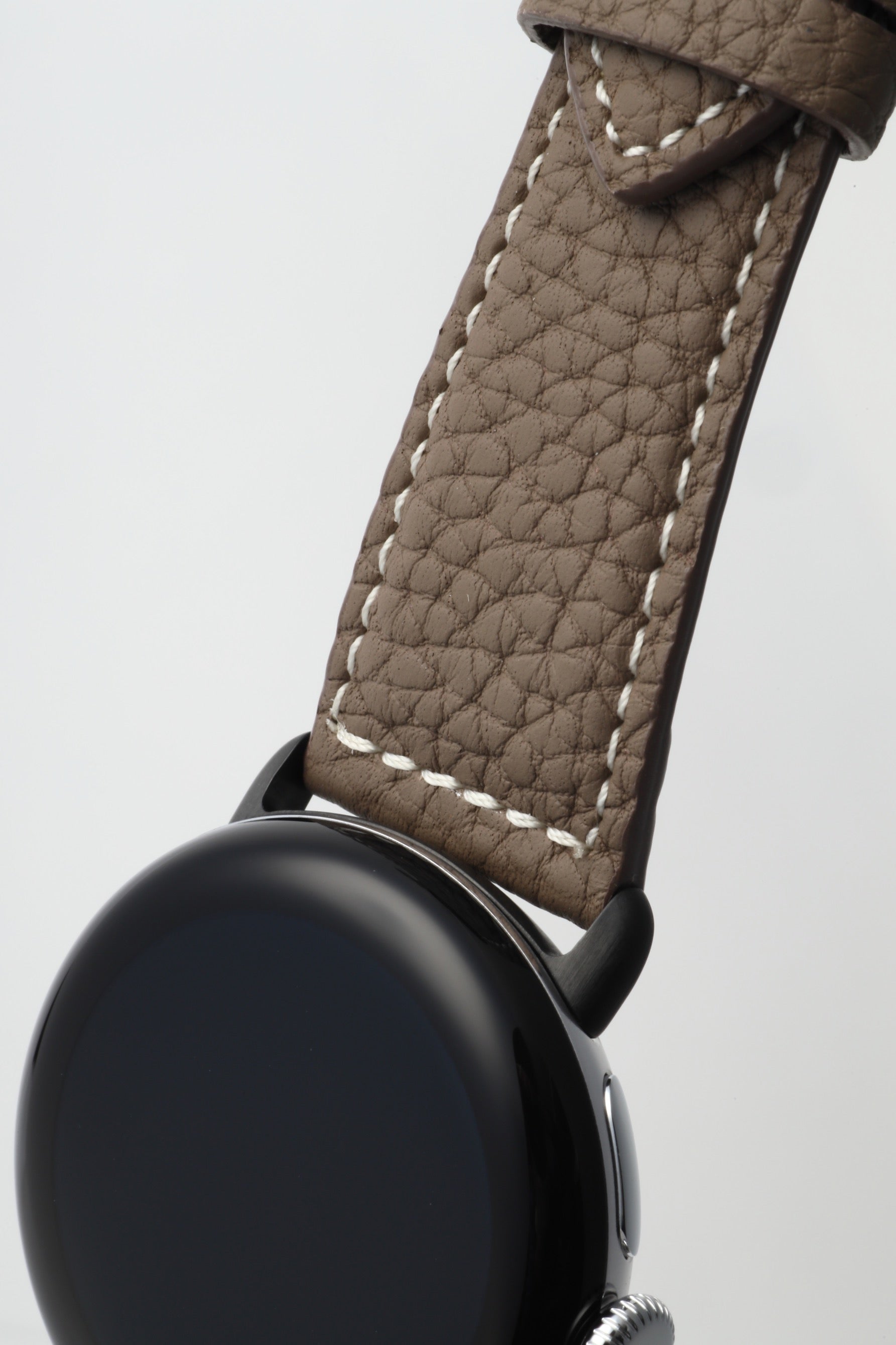 45mm 用 Google Pixel Watch用レザーバンド / ブラックメタル