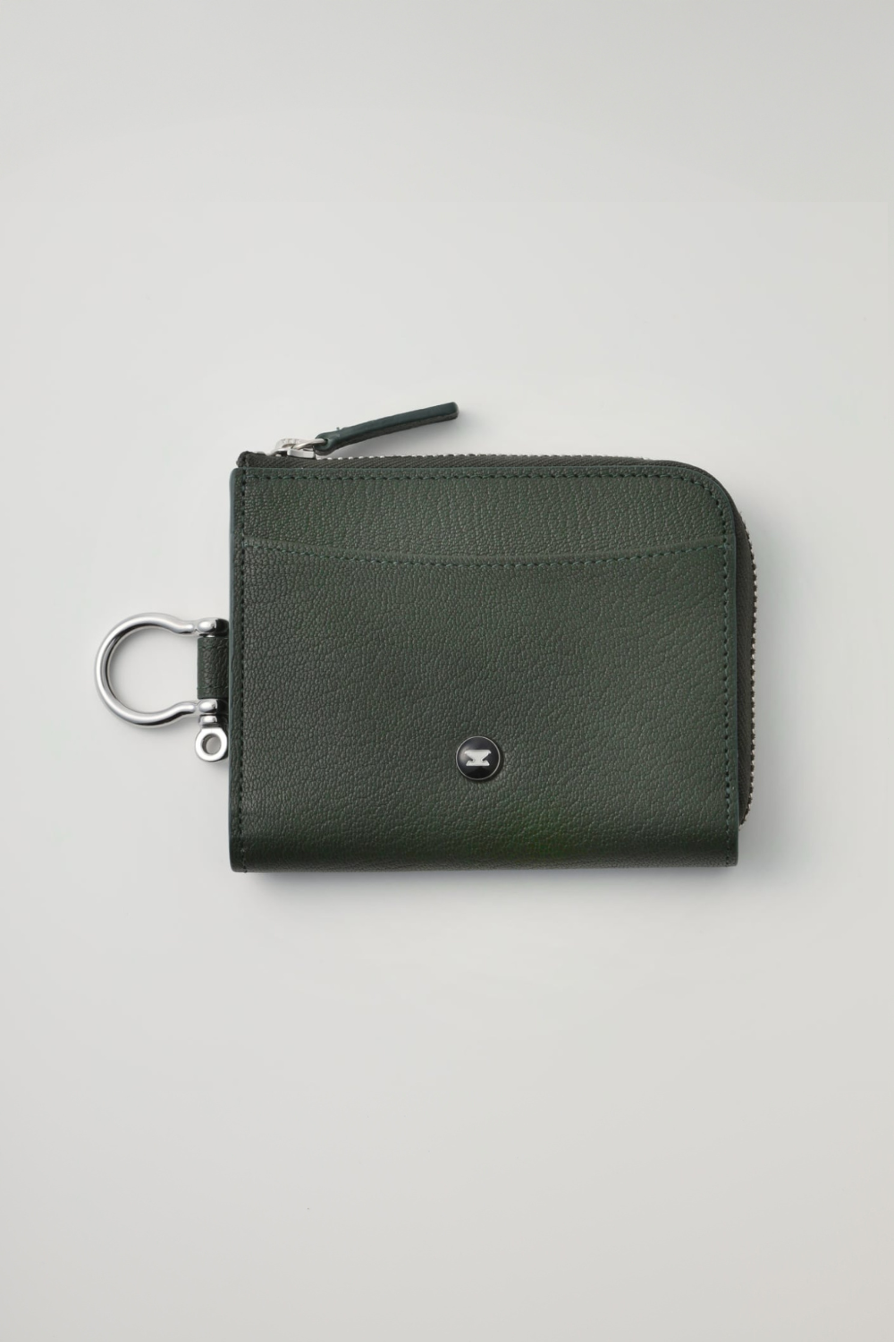 ジップレザーウォレット モスグリーン AirTag 収納ポケット付き / Zip ジップレザーウォレット モスグリーン AirTag 収納ポケット付き / Zip