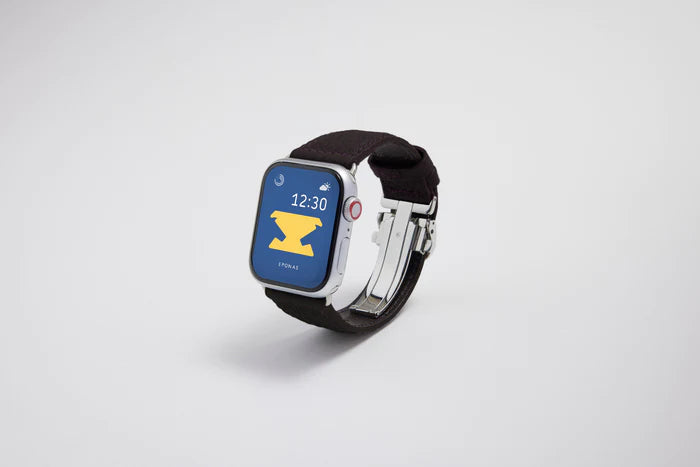 Apple Watch用レザーバンド プロヴァンスバイオレット/バイオレットステッチ