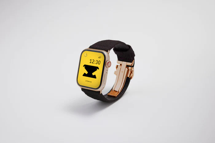 Apple Watch用レザーバンド プロヴァンスバイオレット/バイオレットステッチ