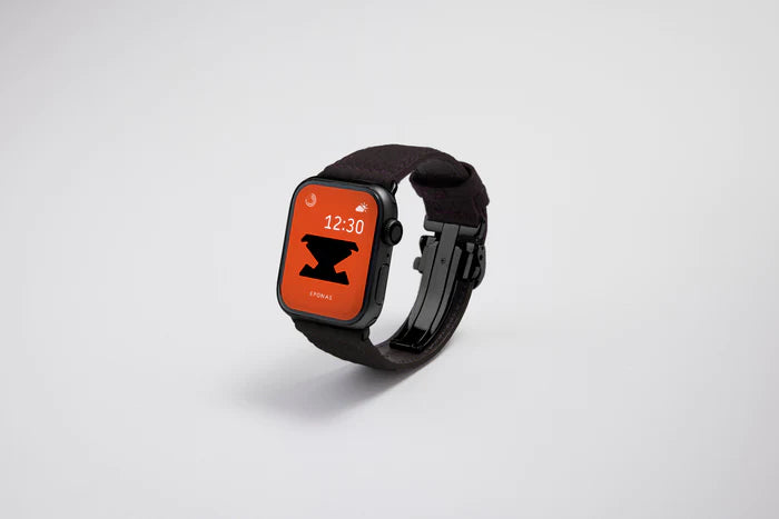 Apple Watch用レザーバンド プロヴァンスバイオレット/バイオレットステッチ