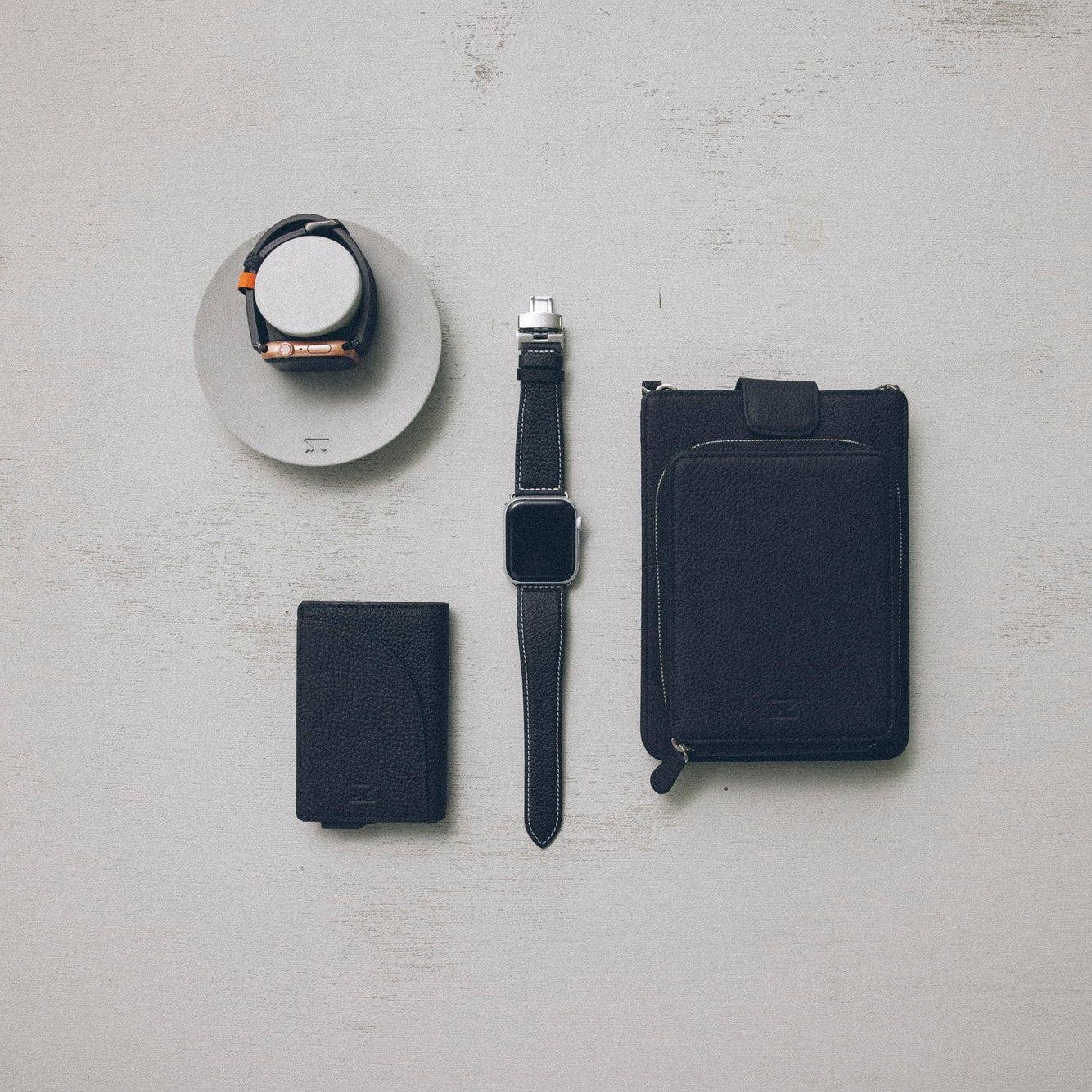 【セール】スマートカードウォレット : ベルジアンブラック/ブラック