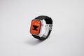 NEW Apple Watch用レザーバンド 45mm 44mm 42mm /シルバーメタル