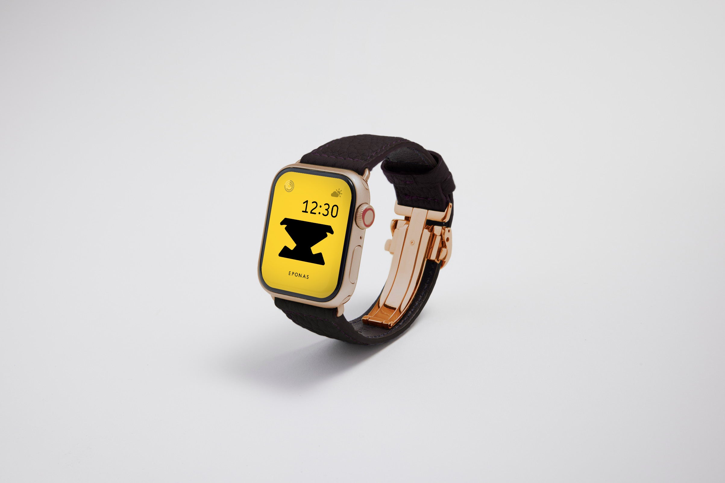 NEW  Apple Watch用レザーバンド 41mm 40mm 38mm / ゴールドメタル