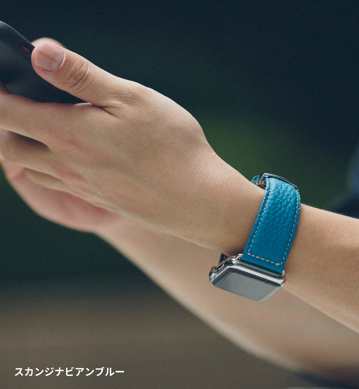 美品 EPONAS モナコエトープ バンド Apple Watch / アップルウォッチ用 レザーバンド 41mm 40mm 38mm