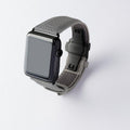 Apple Watch用レザーバンド 42mm 41mm 40mm / ブラックメタル ダブルバックル